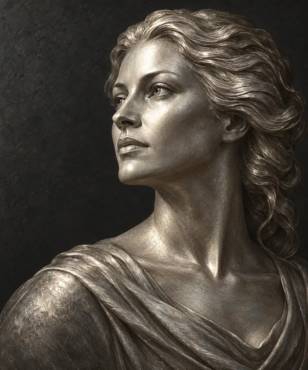 Illustrative Silver Lady emblem artwork